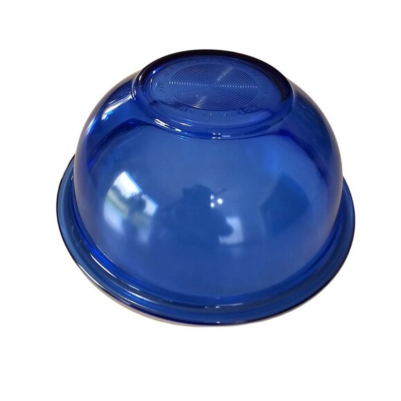 Pyrex Glass Mixing Bowls 1.5qt cobalt blue small 8.5" mixing dish nesting kitche - Picture 4 of 9
